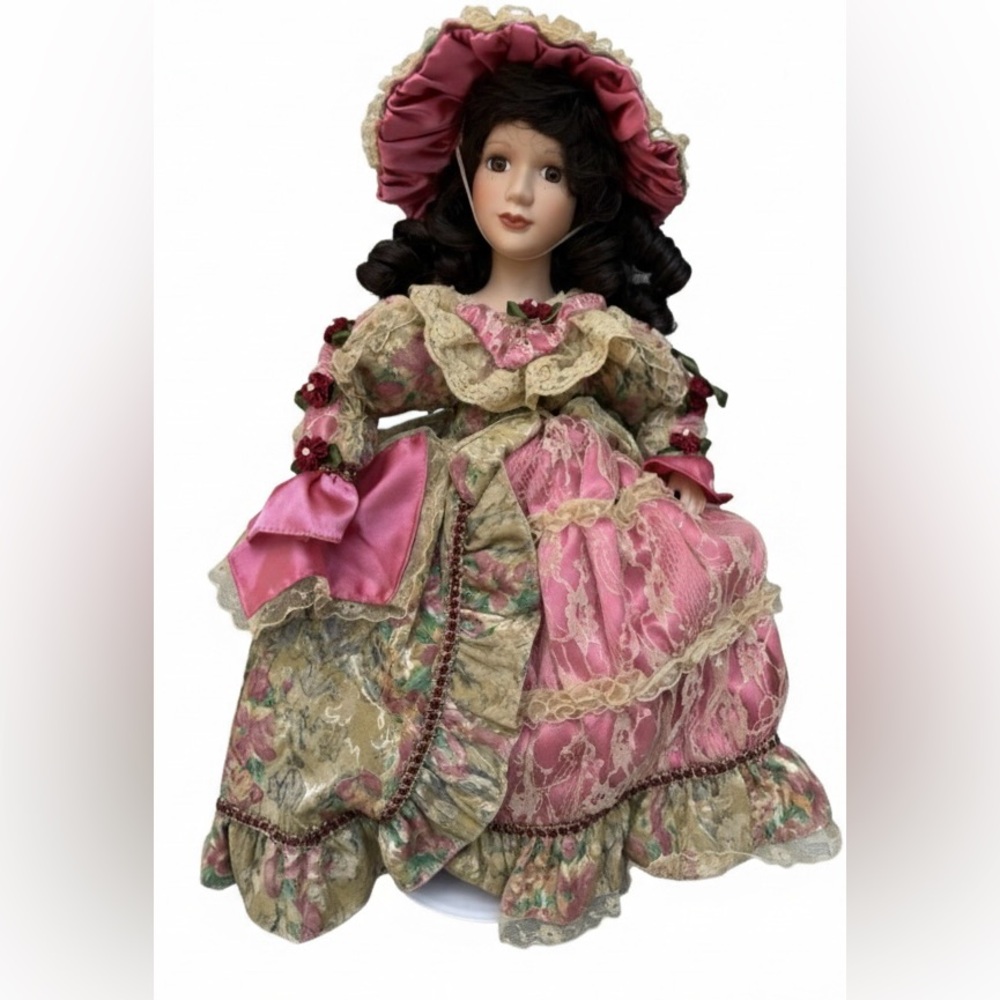 Vintage 1998 Samantha Medici porcelain Doll Special Edition Original Tags&Stand